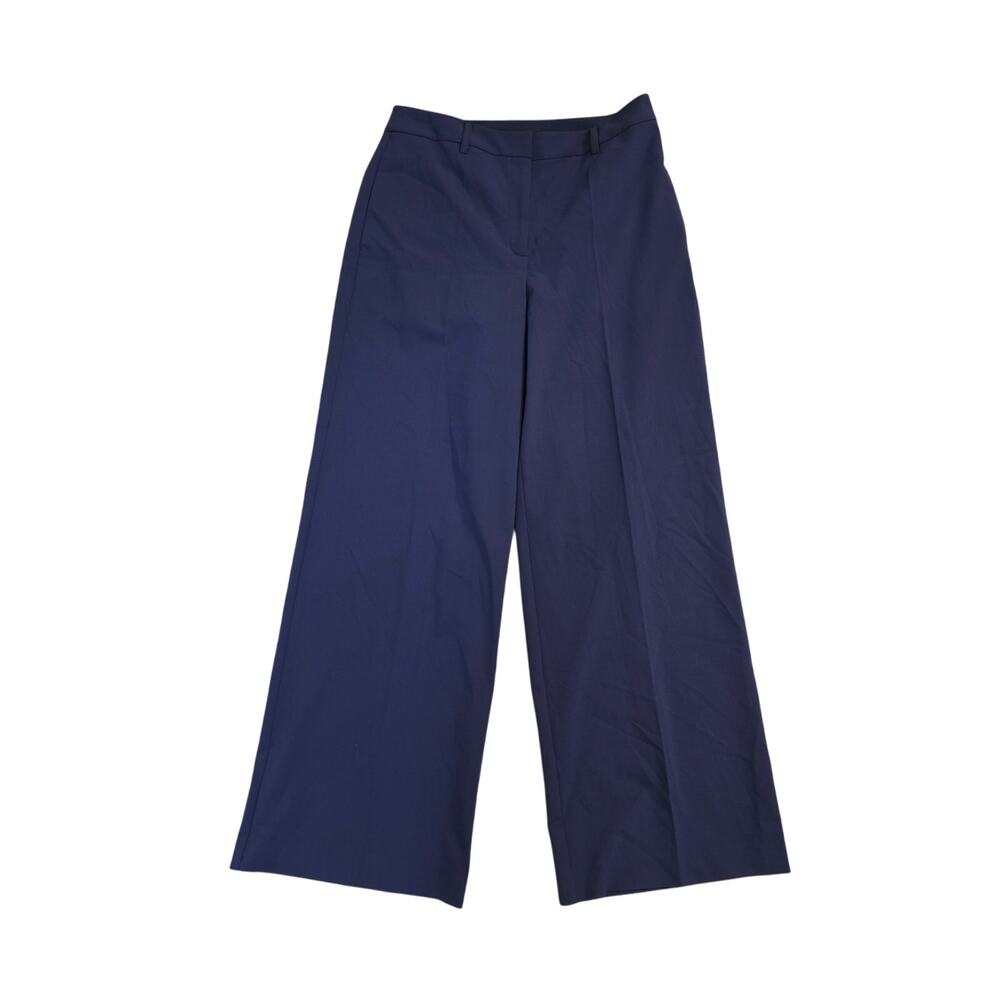 Elegant Navy Wide-Leg Women's Pants